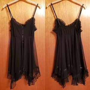 Black Lacy Babydoll Dress